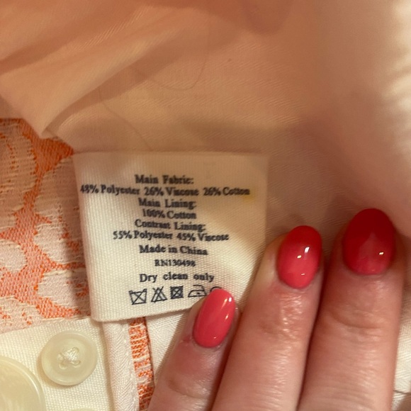 Jack Wills Coral Jacquard Print Fairlawn Blazer - Picture 10 of 12